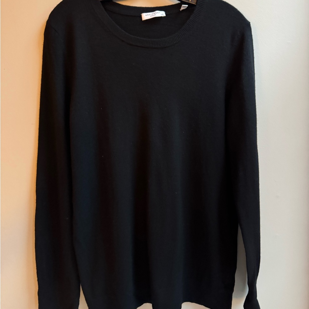 Equipment Classic Black Cashmere Sweater